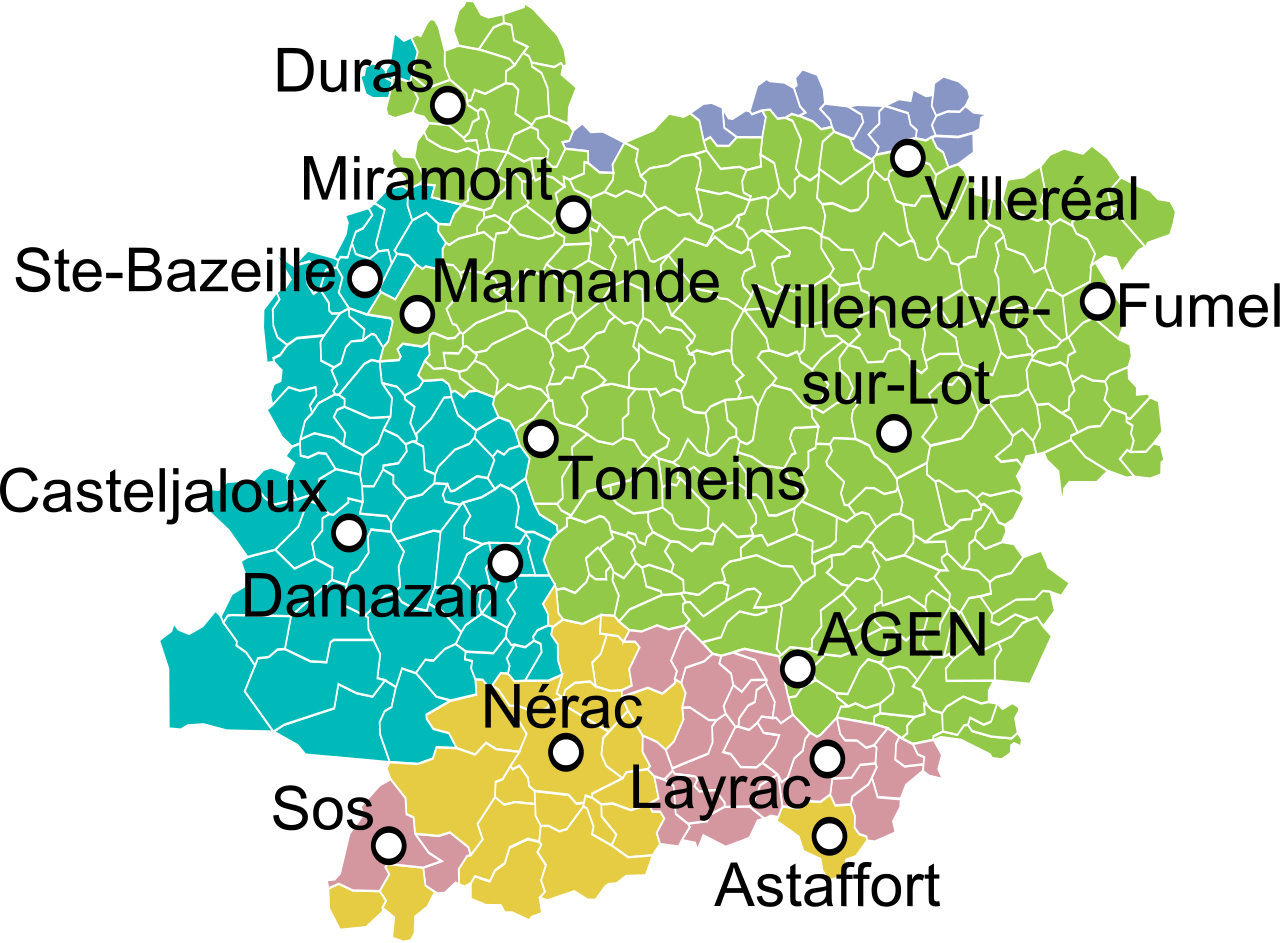 Carte Lot-et-Garonne